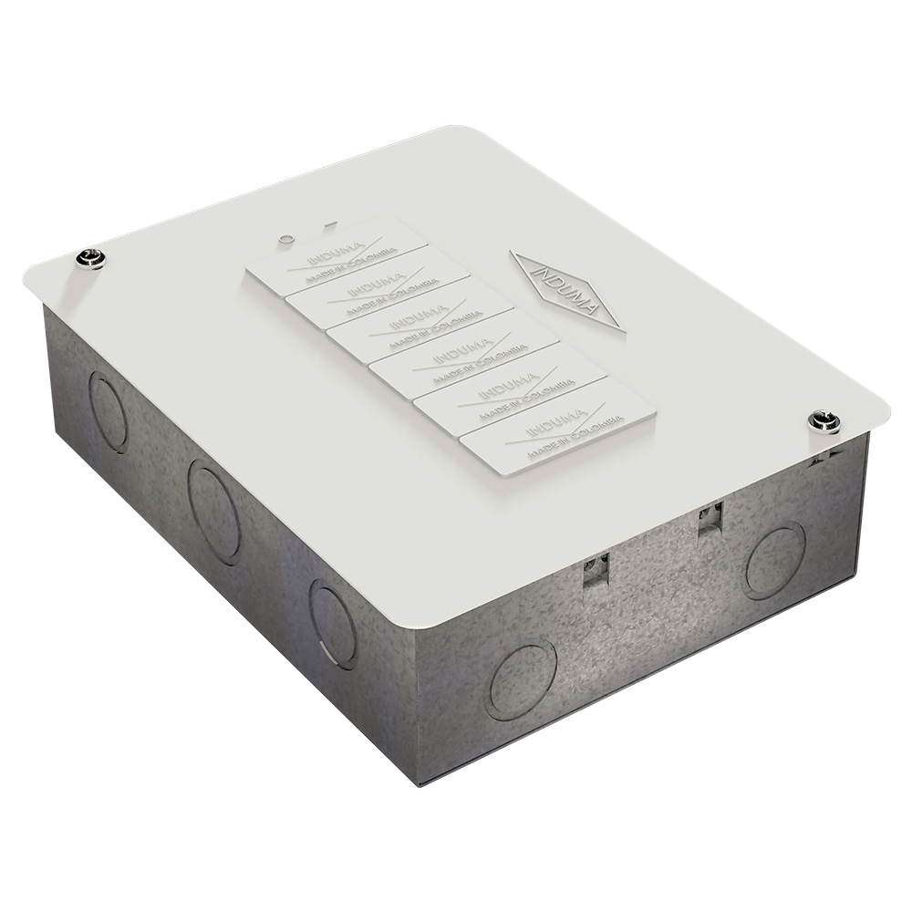 CAJA BREAKER METALICA 6 CIRCUITOS SLIM CERTIFICADA INDUMA (T1205-0034)  