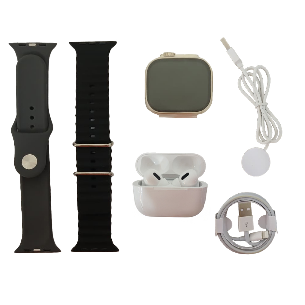 RELOJ INTELIGENTE + AUDIFONOS INALAMBRICOS (HT4064)