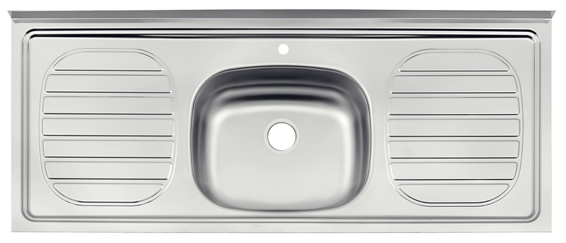 LAVAPLATOS ACERO/INOX 120X50 POCETA CENTRAL 1 HUECO TRAMONTINA (93434515)
