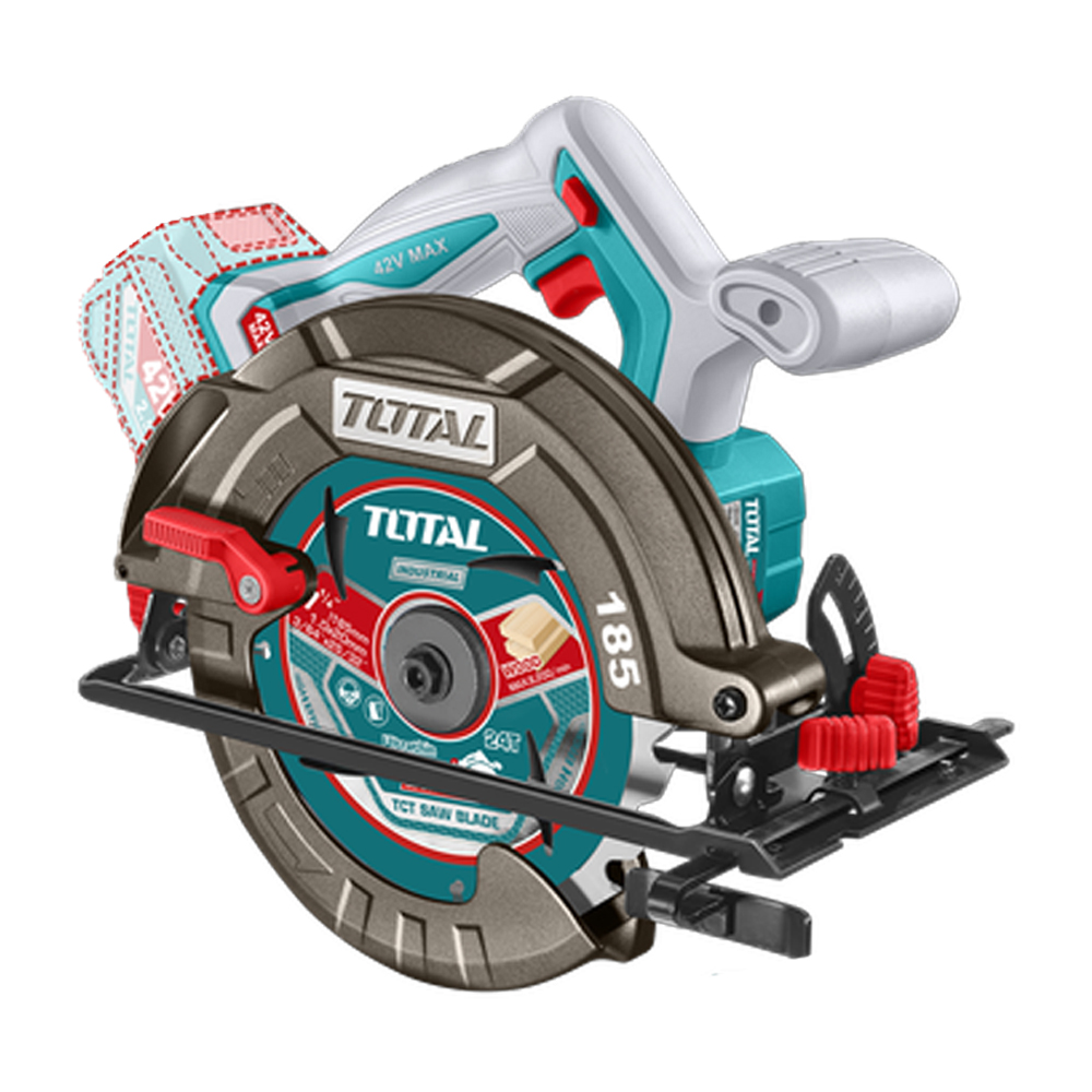 SIERRA CIRCULAR INALAMBRICA 42V 7-1/4" INCLUYE 1 BATERIA 2.5AH, CARGADOR Y ACCESORIOS INDUSTRIAL SUPER TOTAL (UTSLI4218511)