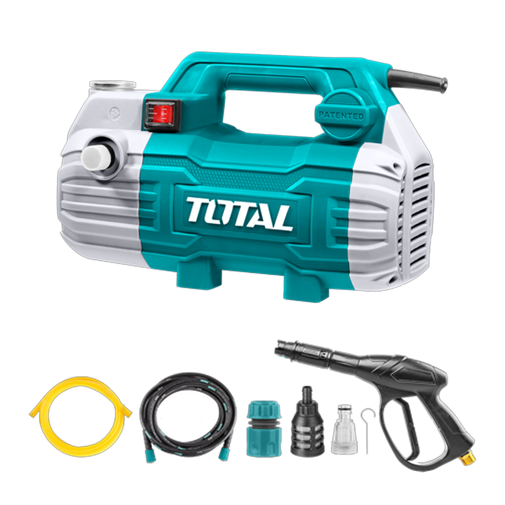 HIDROLAVADORA DE ALTA PRESION 1500W 110-120V 100 BAR (1450PSI) INCLUYE ACCESORIOS INDUSTRIAL SUPER TOTAL (UTGT11236)