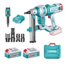 CLAVADORA INALAMBRICA CONCRETO 40MM 20V INCLUYE 2  BATERIAS 4.0AH , CARGADOR Y ACCESORIOS  INDUSTRIAL SUPER  TOTAL (UTCNLI9008)