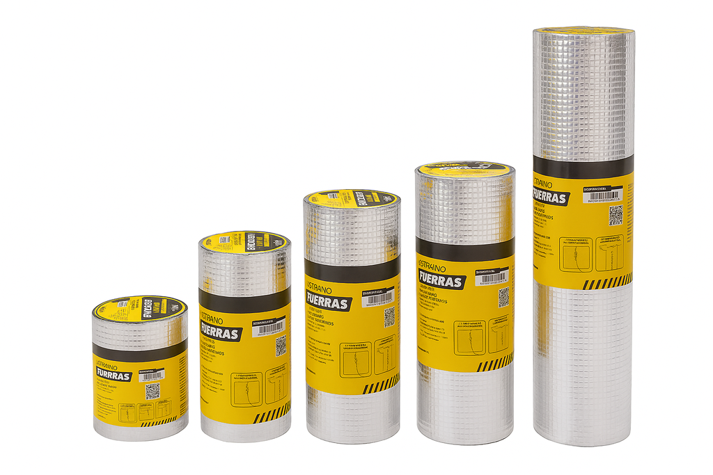 CINTA ASFALTICA TAPA GOTERAS 30 CM X 5 M ALUMINIO UDUKE 1.1MM