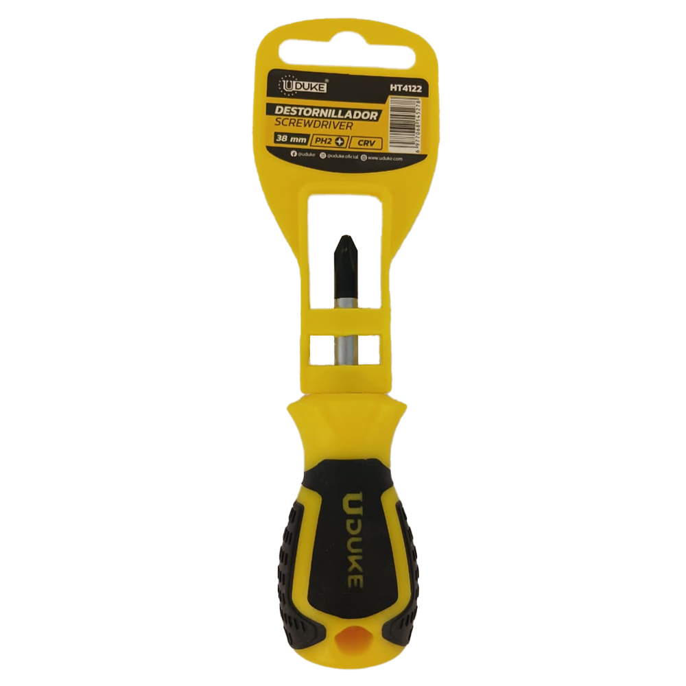 DESTORNILLADOR 1/4 X 1 1/2" PUÑO  (+) PUNTA IMANTADA UDUKE (HT4122)
