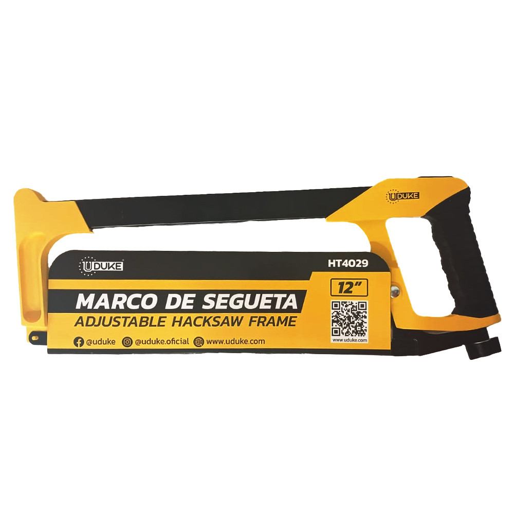MARCO SEGUETA 12" METALICO MANGO ENCAUCHETADO UDUKE (HT4029)