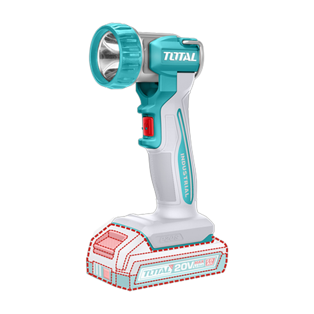 LINTERNA INALAMBRICA 470 LUMENES 20V INDUSTRIAL BATERIA Y CARGADOR NO INCLUIDO SUPER TOTAL (TWLI2058)