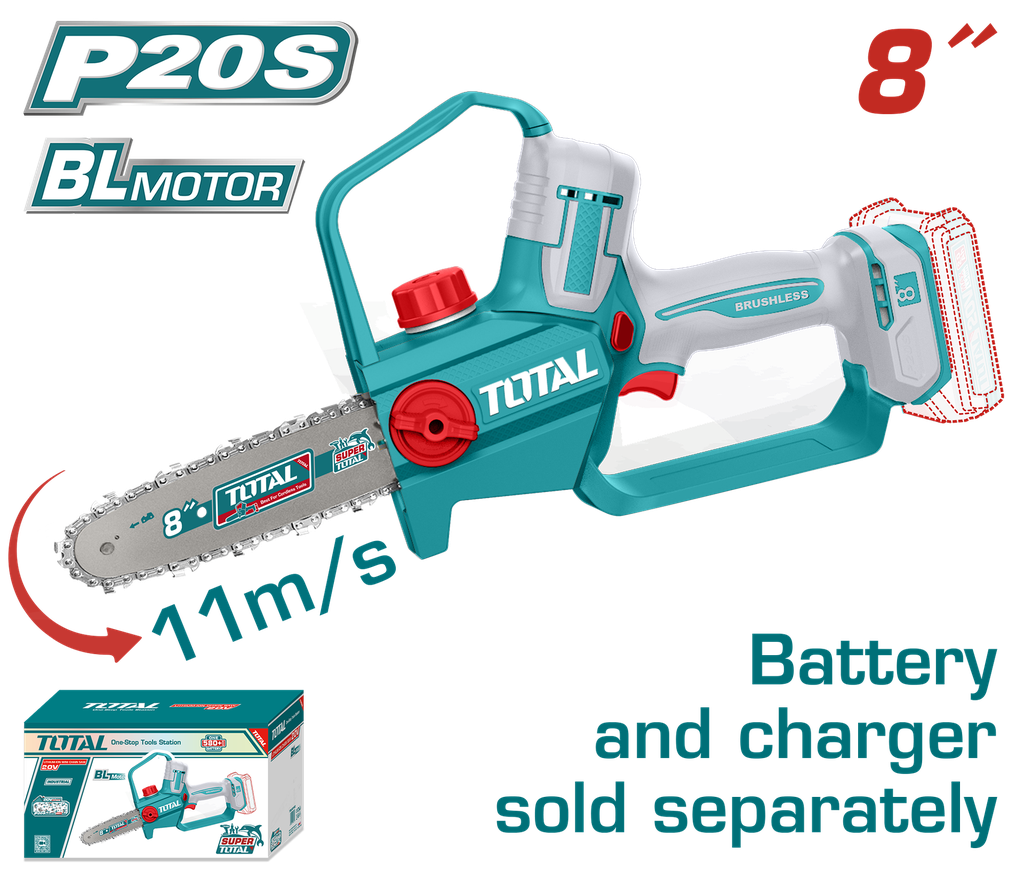 SIERRA MINI INALAMBRICA 8"  20V CARGADOR SE VENDEN POR SEPARADO  INDUSTRIAL  SUPER TOTAL (TGSLI2088)