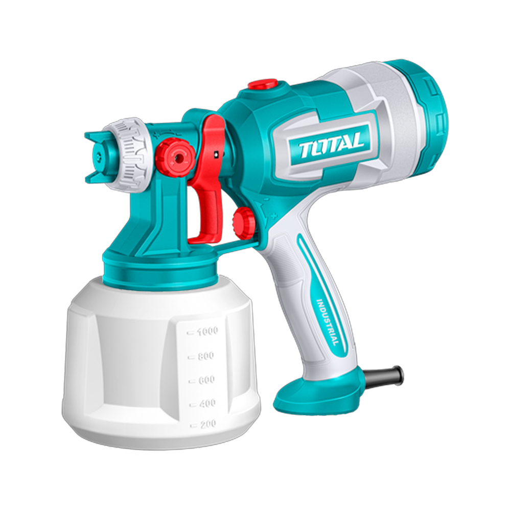 PISTOLA PINTAR ELECTRICA1000ML 530W INCLUYE AGUJA DE LIMPIEZA Y DOS BOQUILLAS,INDUSTRIAL SUPER TOTAL (UTT4506)
