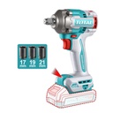 PISTOLA IMPACTO INALAMBRICA 1/2 20V 405NM INCLUYE 3 COPAS 17,19,21,  BATERIA Y CARGADOR SE VENDEN POR SEPARADO  INDUSTRIAL SUPER TOTAL (TIWLI20451)