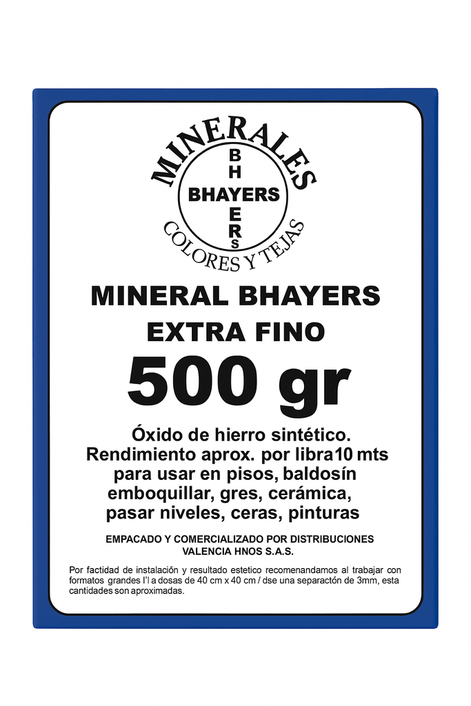 MINERAL AZUL BAYER CAJA 500GR