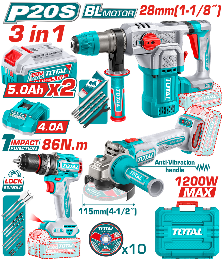 COMBO INALAMBRICO 20V  (UTOSLI251195)