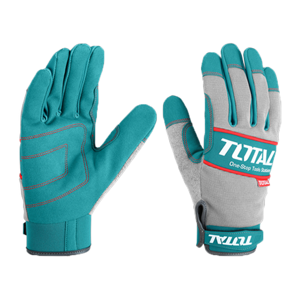 GUANTE  MECANICO MICROFIBRA PU CUERO REFORZADO XL  INDUSTRIAL SUPER TOTAL (TSP1808-XL)