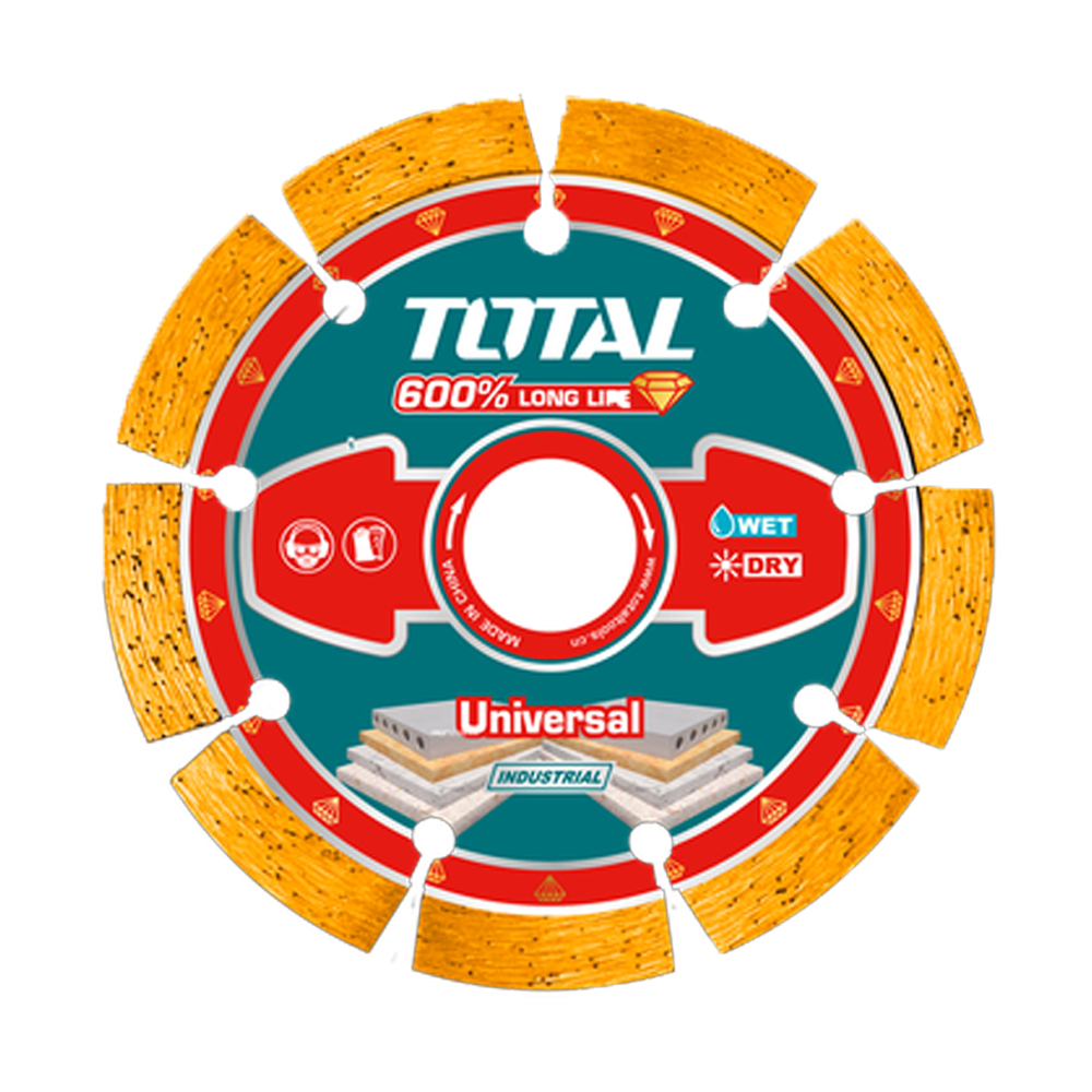 DISCO DIAMANTADO SEGMENTADO 4 1/2" INDUSTRIAL SUPER TOTAL (TAC2171151)