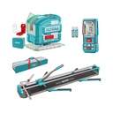 KIT CORTABALDOSA 1200 MM + NIVEL LASER 0-35M  LUZ VERDE  3D 5 LINEAS + MEDIDOR DE DISTANCIAS LASER 100MTS INDUSTRIAL SUPER TOTAL (TOS250911)