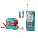 KIT MEDIDOR DE DISTANCIAS LASER 100MTSMEDIDOR DE DISTANCIAS LASER 100MTS + METRO 5 MTS HOJA 32MM INDUSTRIAL SUPER TOTAL (TOS250902)