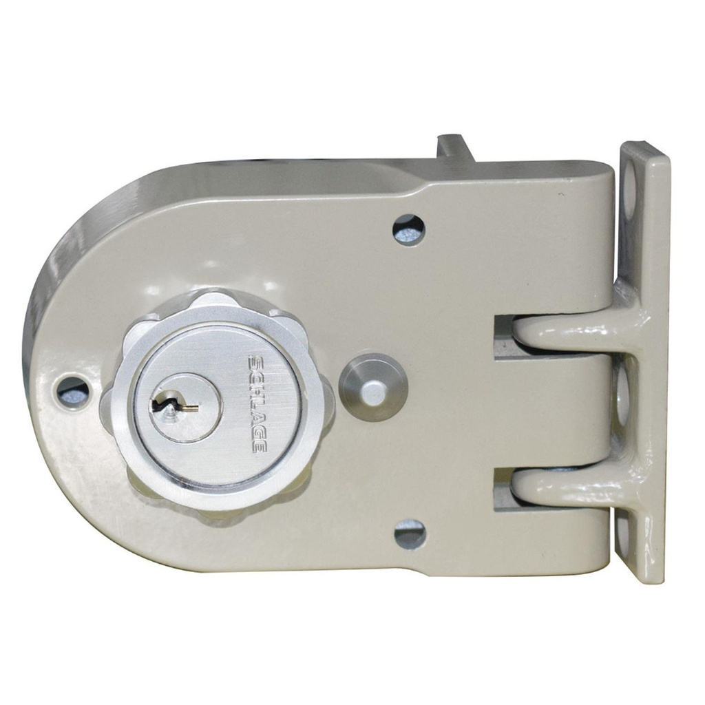 CHAPA CANDADO INAFER DERECHA SOBREPONER CON ROSETA Y PLACA DE SOLDAR  (C-996R)