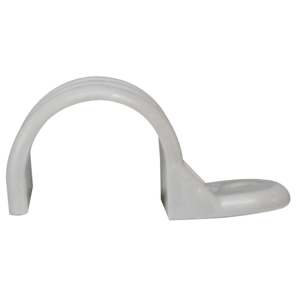 GRAPA PLASTICA BLANCA 3/8 TRASPARENTE  (PARA MANGUERA NAVIDEÑA) (PRECIO POR UNIDAD)