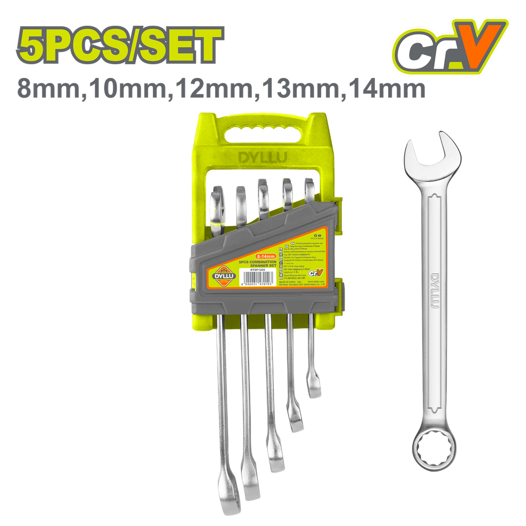 LLAVE MIXTA 8 - 14 MM JUEGO X 5 PZS DYLLU (DTSP1205)