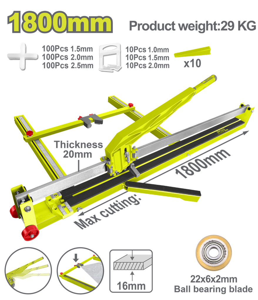 CORTABALDOSA - PORCELANATO 1800 MM DYLLU (DTTR1801)
