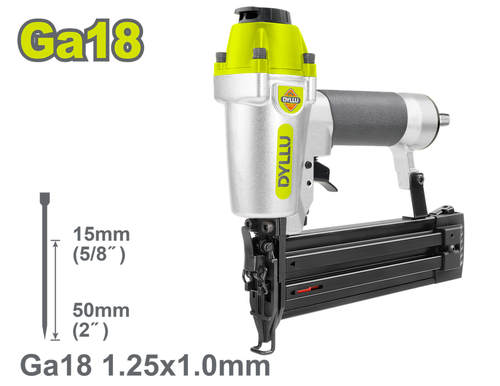 CLAVADORA NEUMATICA 15-50MM (GA18, 1.25X1.00MM) DYLLU (DTBN1550)