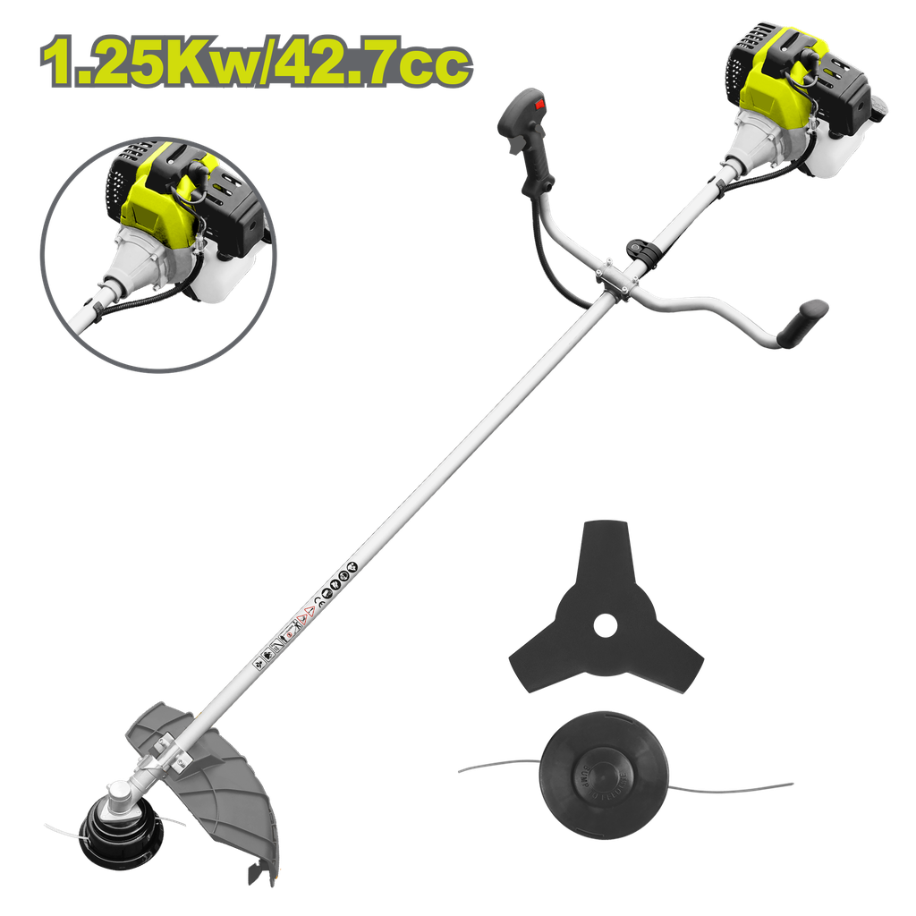 GUADAÑADORA  A GASOLINA  1.25KW 42.7CC INCLUYE YOYO Y CUCHILLA  DYLLU (DTGM1543)