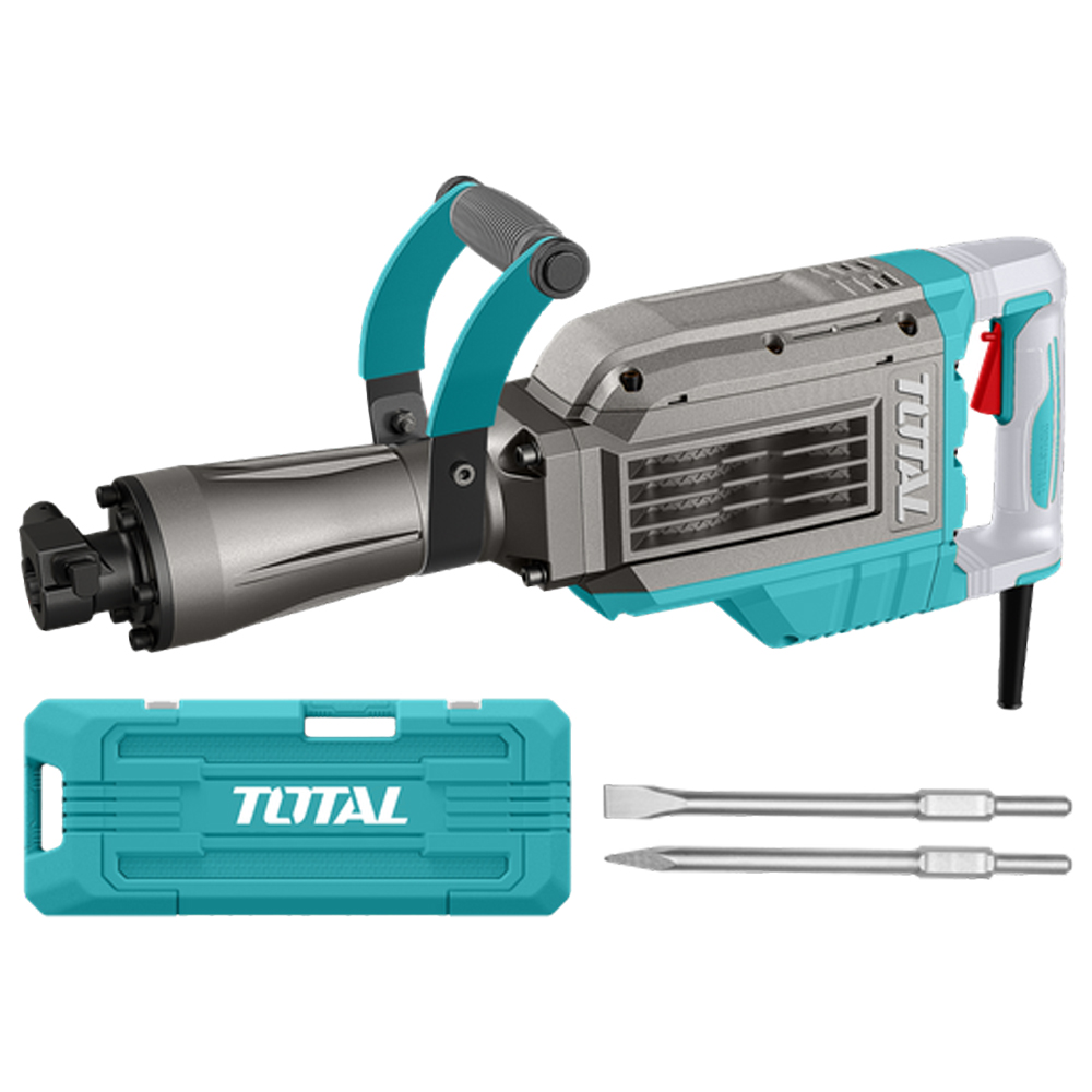 DEMOLEDOR SDS HEX 1700W 60 JOULES  INCLUYE DOS CINCELES CAJA PLASTICA INDUSTRIAL SUPER TOTAL (UTH217088)