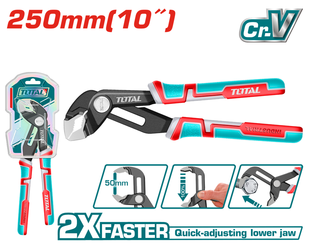 ALICATE EXPANSIVO 10" PICO DE LORO INDUSTRIAL TOTAL (THT381006)