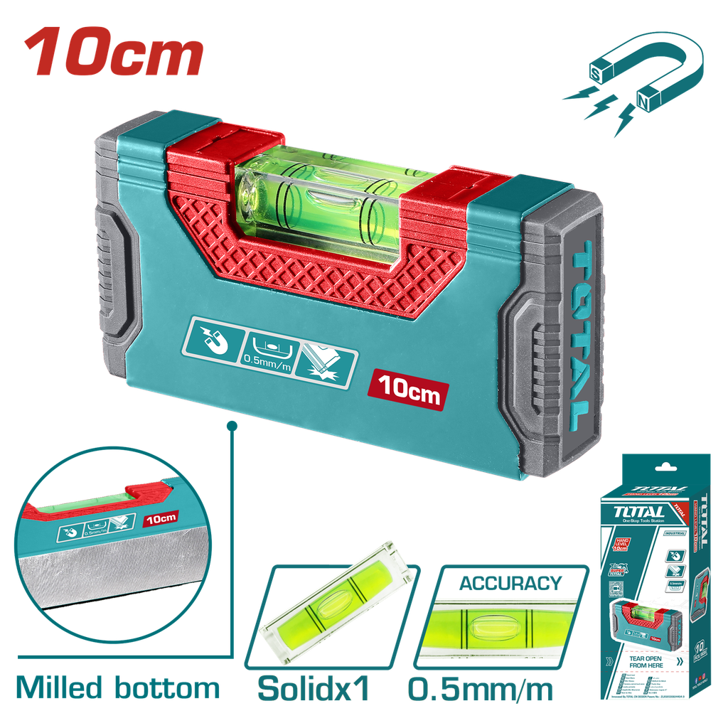 NIVEL 10 CM  IMANTADO INDUSTRIAL SUPER TOTAL (TMT205101)