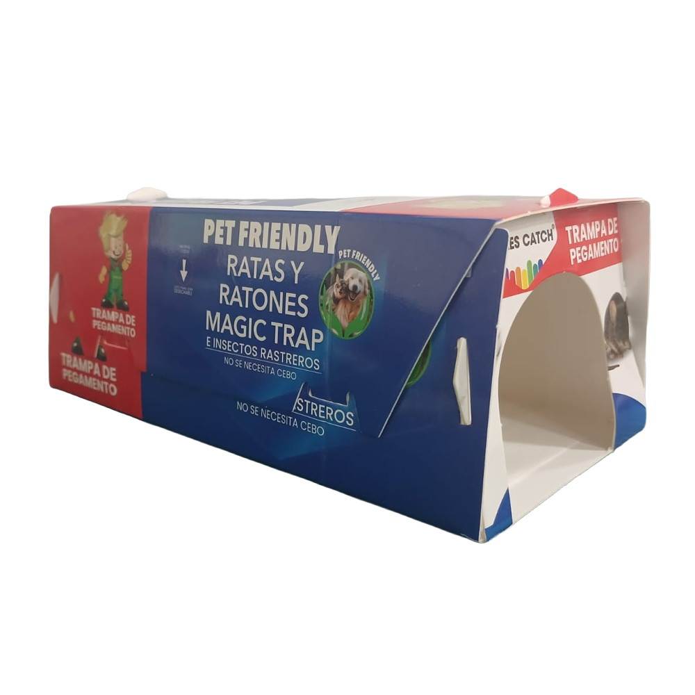 TRAMPA PARA RATON E INSECTOS RASTREROS  CON ADHESIVO (PRO MASCOTAS)(HT4308)