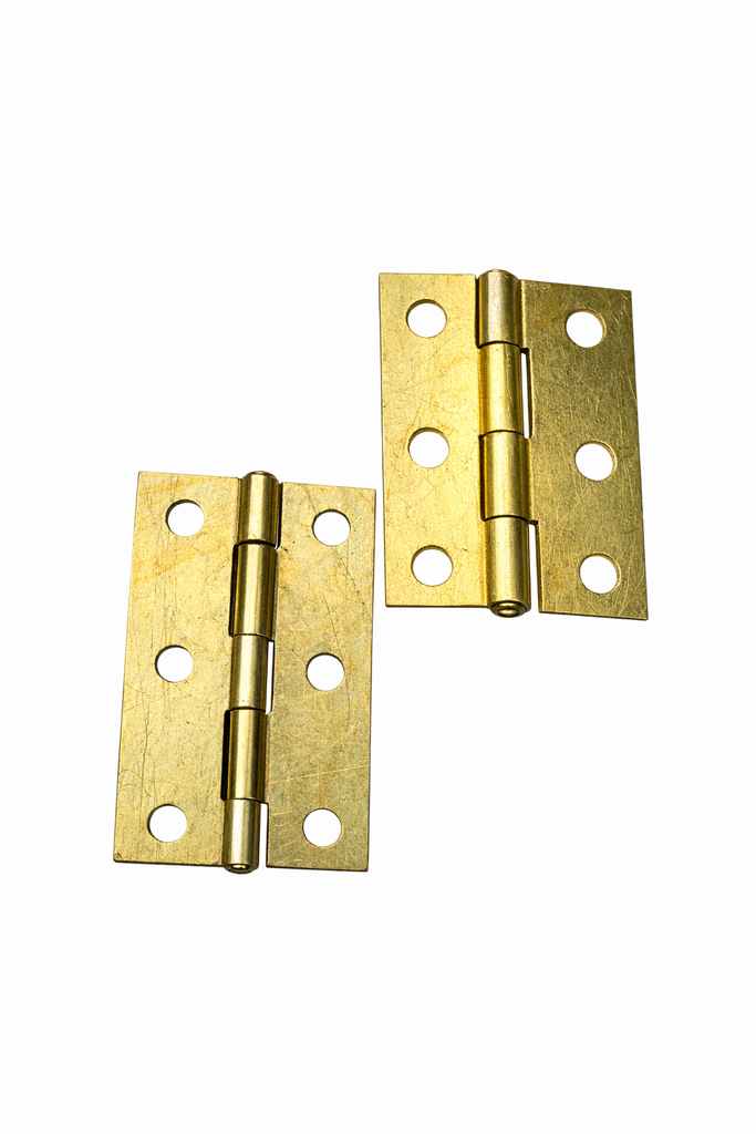 BISAGRA COMUN DORADA GOLDEN 3  C.16 ( CAJITA X 12 PAR)