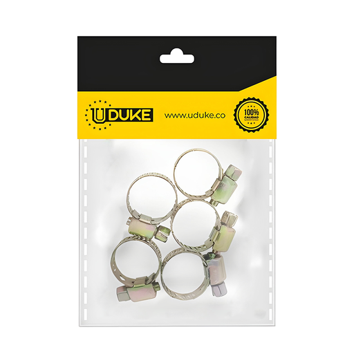 [7835K] ABRAZADERA 5/8" AMARILLA OJO 3/8 PQT X 5UDUKE