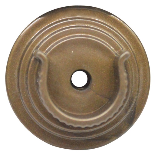 [8750] ACCESORIO CORTINERO PLAFON CAFE EN U (ABIERTO) 1/2 (170102