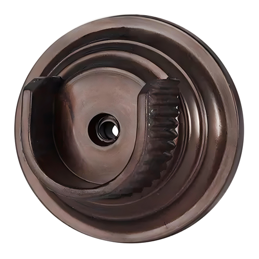 [8750K] ACCESORIO CORTINERO PLAFON CAFE EN U (ABIERTO) 1/2 PAQ X 4 UDUKE