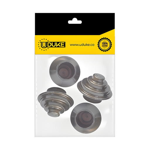 [8755K] ACCESORIO CORTINERO TERMIINAL CAFE ESCALERA 3/4 PQT X 4 UDUKE