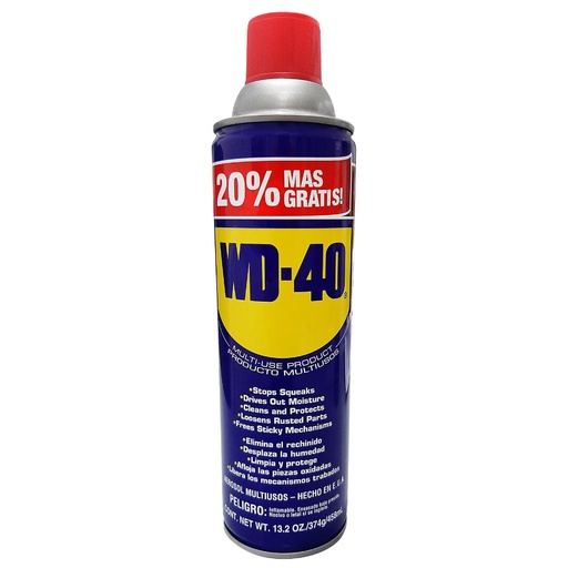 [6039A] ACEITE LUBRICANTE WD 40 (13.2 ONZ-374G) 20% MAS DE CONTENIDO