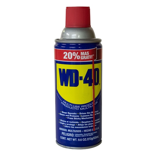 [6038A] ACEITE LUBRICANTE WD 40 (9.6 ONZ-272 ML) 20% MAS DE CONTENIDO