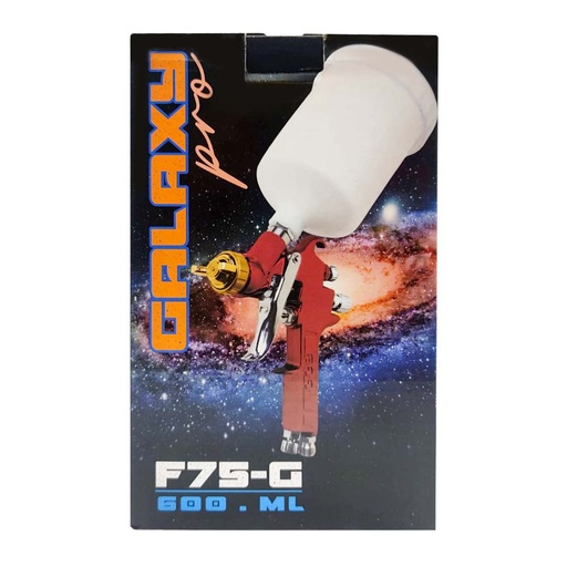 [16847] AEROGRAFO GALAXY PRO F75-G 600ML VASO PLASTICO BOQUILLA 1.5 MM (1002301)