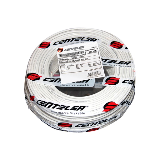 [3464AM] ALAMBRE RIGIDO CENTELSA 10  (BLANCO)