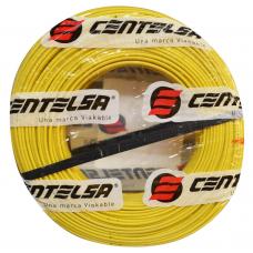 [3464C] ALAMBRE RIGIDO CENTELSA 10 ( AMARILLO)