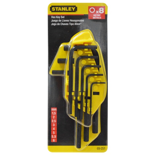 [8641] ALEM CORTO MM X 8 STANLEY (69-251)(1.5-6MM)