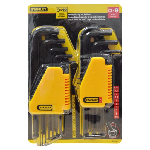 [8225] ALEM LARGA MM Y PULG X 21 STANLEY (69-258)(JUEGO)