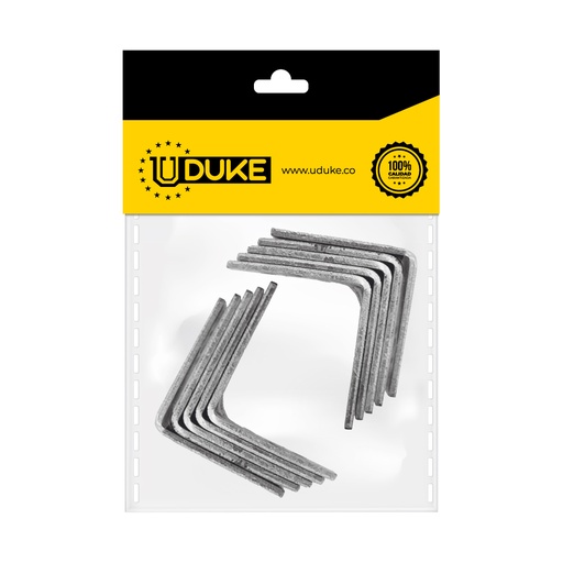 [10333K] ANGULO 1 1/4 METALICO PQT X 10 UDUKE