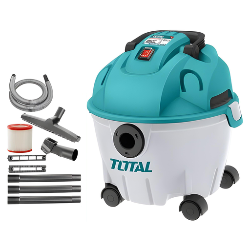 [17385] ASPIRADORA Y SOPLADORA PARA HUMEDO Y SECO  10L 1200W INCLUYE ACCESOSIROS TOTAL (UTVC12101)