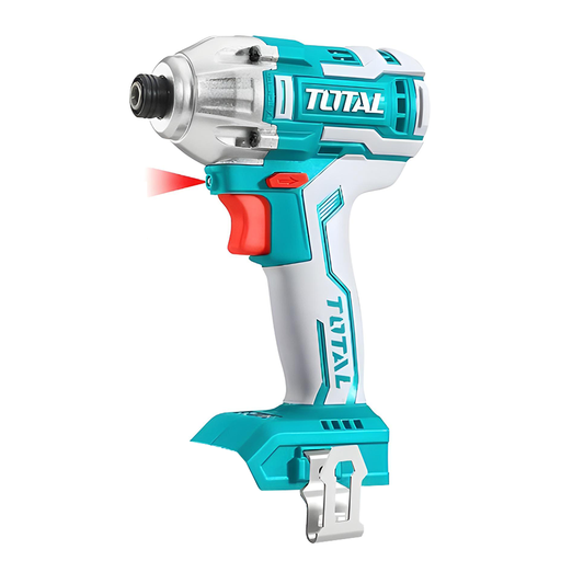 [15078] ATORNILLADOR DE IMPACTO INALAMBRICO 1/4" INDUSTRIAL 20V HEXAGONAL INCLUYE 2 BATERIAS 1 CARGADOR TOTAL (UTIRLI2002)