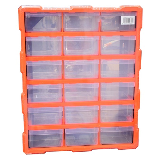 [13118] BANDEJA ORGANIZADORA 18 GAVETAS MEDIANA PLASTICA (38*47*16 CMS) (HT90302)
