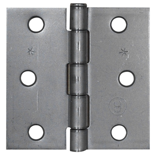 [4653] BISAGRA NUDO CABEZA PLANA HIERRO 3X3  X 12 PARES C-16 (PUERTA)(HT) (T1106-0052)