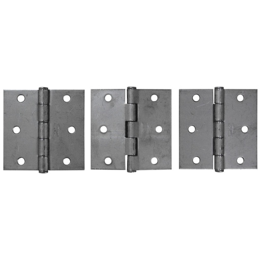 [10022] BISAGRA NUDO CABEZA PLANA HIERRO INDUMA 3 1/2 X 3 1/2 (CAL 14) X12U- CERRAJERIA (PRECIO X 12 UNIDADES)(T1106-0093)