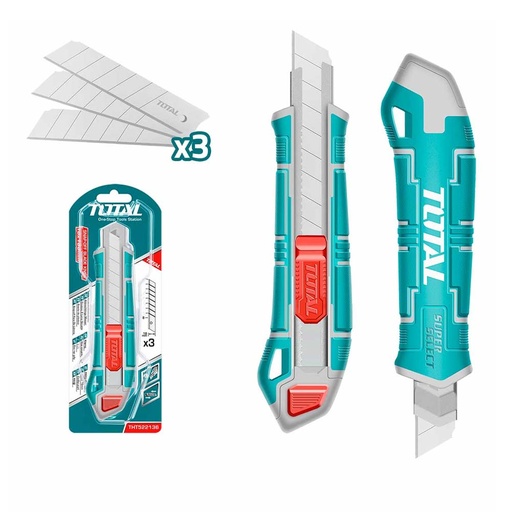 [16296] BISTURI 18X100MM CAUCHO CON 3 REPUESTOS SUPER SELECT TOTAL (THT522136)