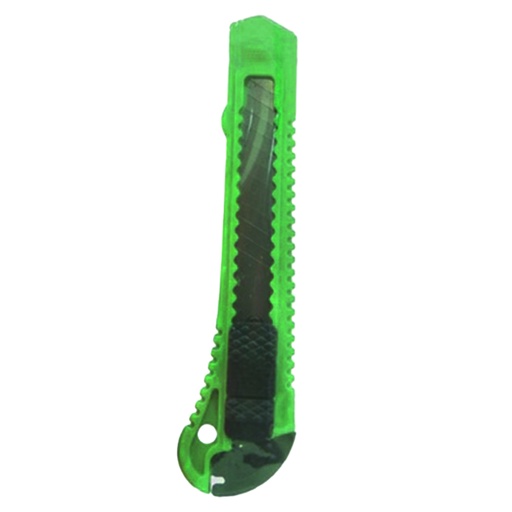 [10922K] BISTURI SENCILLO GRANDE PASTA COLORES + REPUESTO BISTURI GRANDE X 10 PQT X 1 UDUKE
