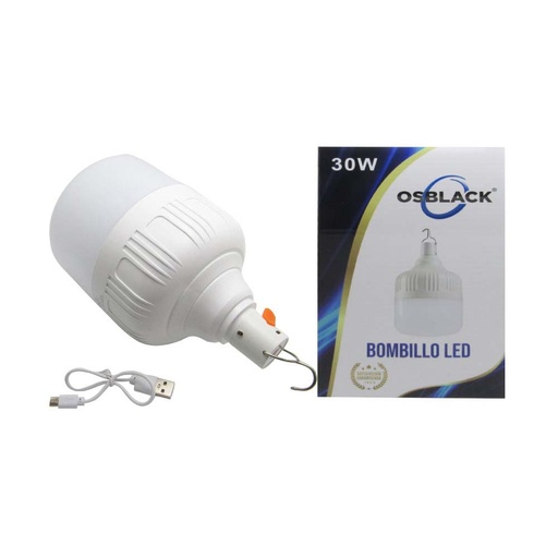 [16821] BOMBILLO LED 30W RECARGABLE DE EMERGENCIA (BBL-30